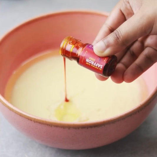 Malai Cake using All Natural Saffron Extract