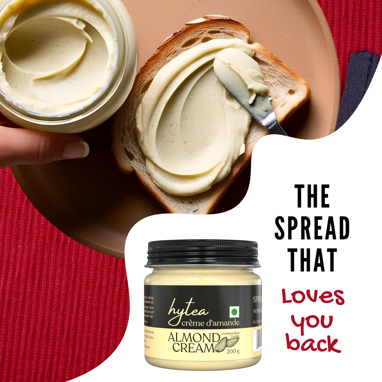 Hytea Natural Spreadable Creams | Combo Gift Pack of 4 Jars | 200 g each