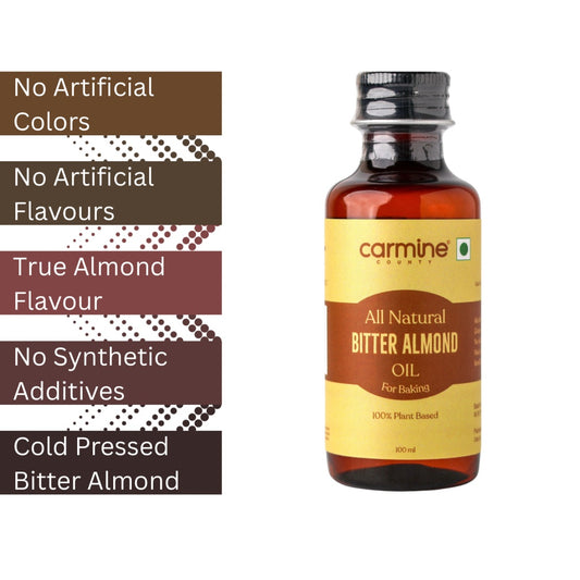 Carmine County All Natural Bitter Almond Oil for Baking, 100 ml