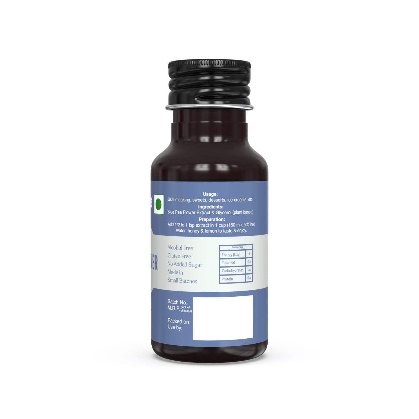 Carmine County All Natural Blue Pea Flower Extract 50 ml