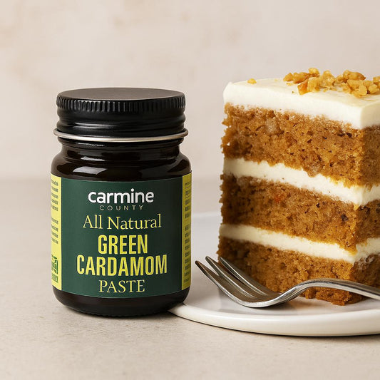 Carmine County All Natural Green Cardamom Paste – 50g Pure, Aromatic & Clean-Label Flavor for Desserts, Teas & Bakes
