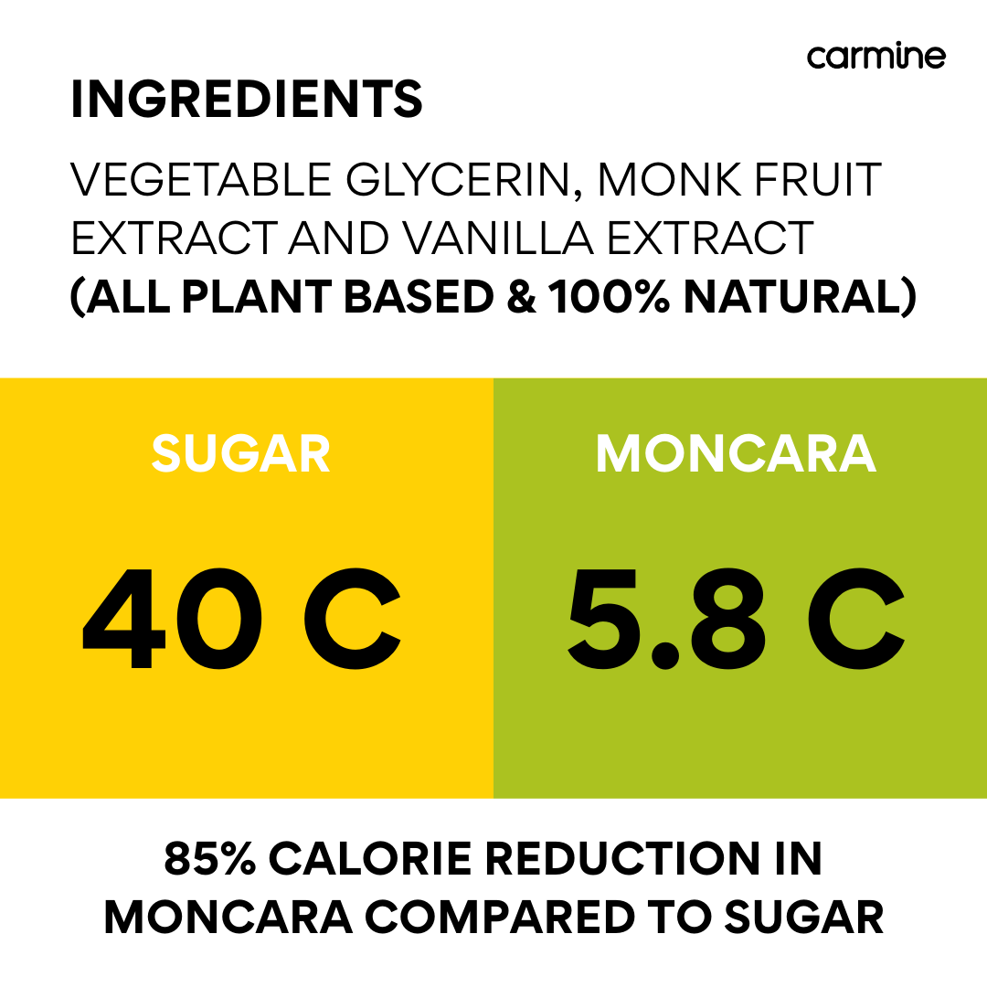 Moncara Natural Mithaas | Monk Fruit based Liquid Extract | 100% Plant-Based, Low Calorie Sugar Replacer | Zero Glycemic Index | Keto & Diabetic Friendly