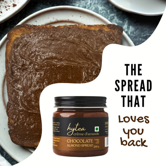 Hytea Chocolate Almond Cream Spread 200 g, Made with Pure Cocoa Butter