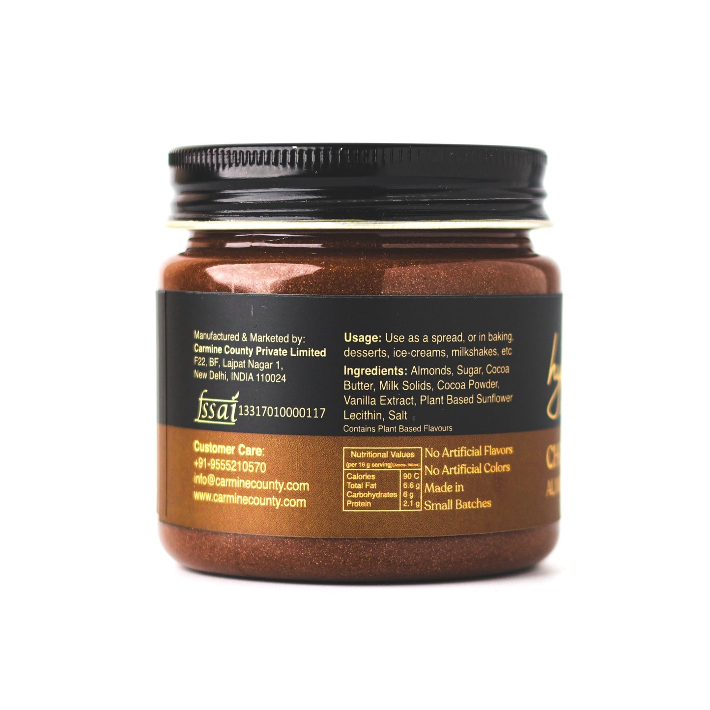 Hytea Chocolate Almond Cream Spread 200 g, Made with Pure Cocoa Butter
