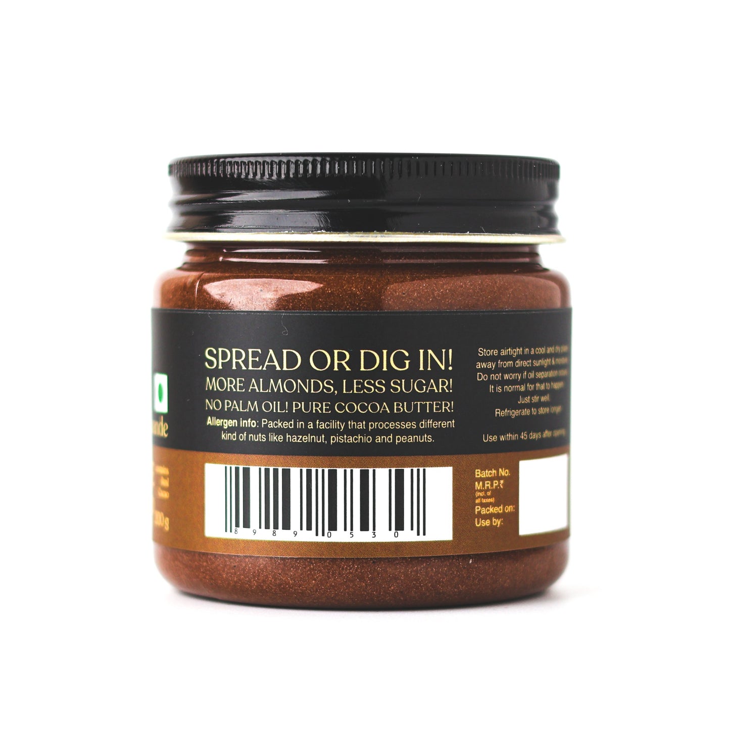 Hytea Chocolate Almond Cream Spread 200 g, Made with Pure Cocoa Butter