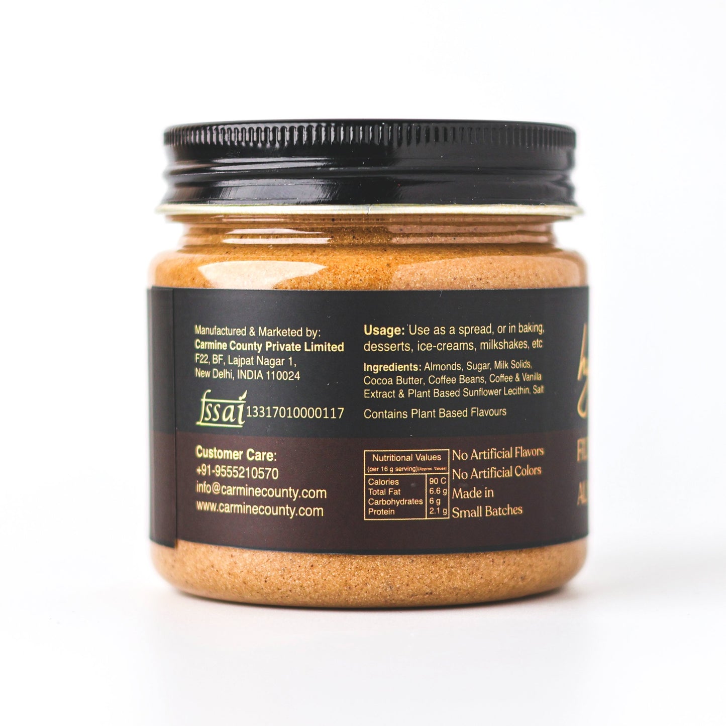 Hytea Filter Coffee Almond Cream Spread 200 g, Made with Pure Cocoa Butter