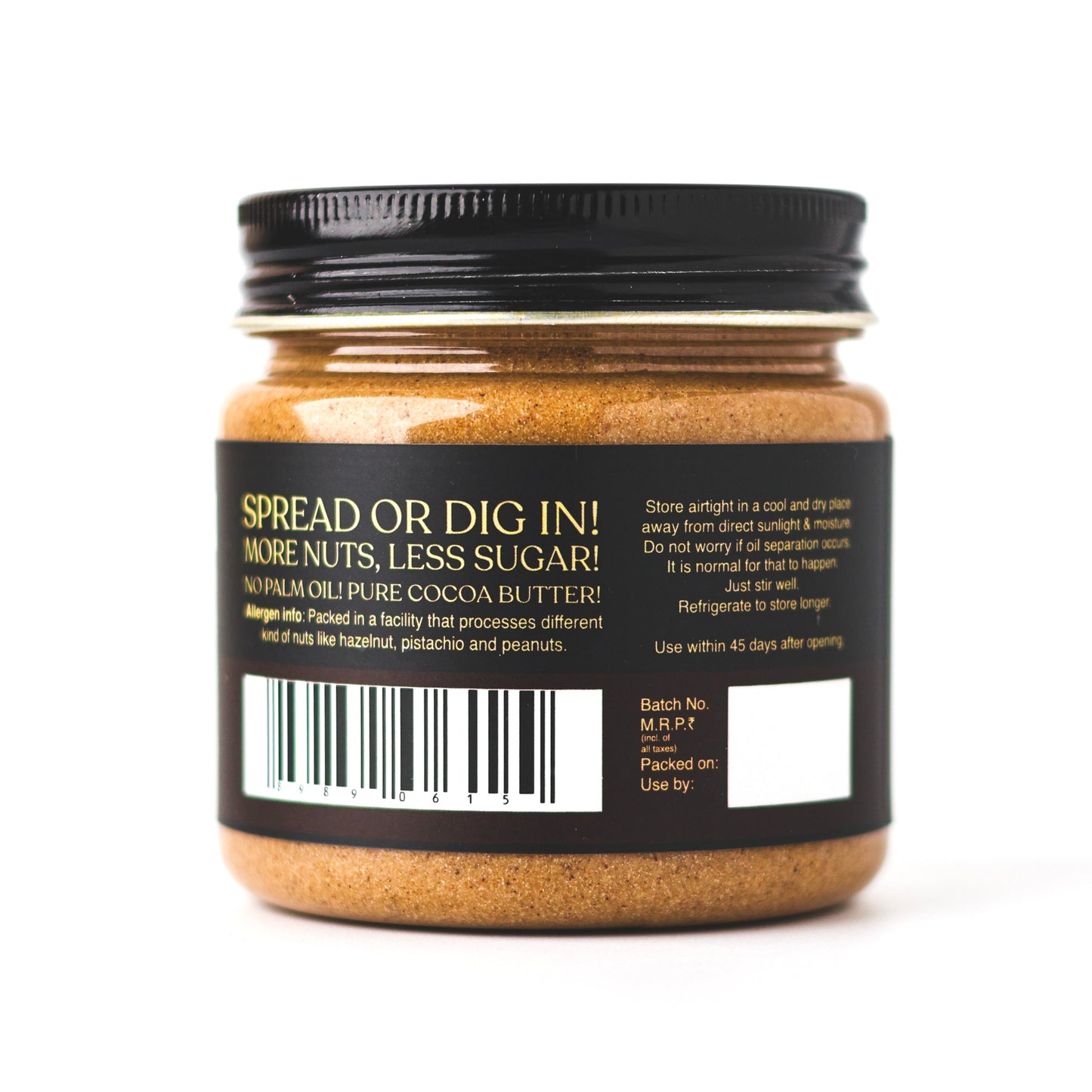 Hytea Filter Coffee Almond Cream Spread 200 g, Made with Pure Cocoa Butter