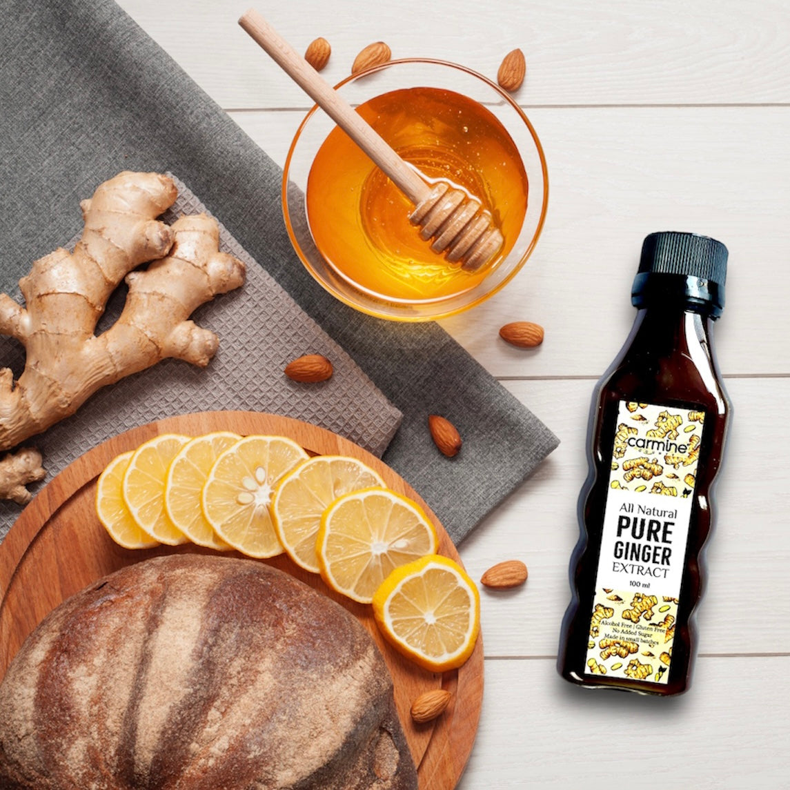 Carmine County All Natural Pure Ginger Extract 100 ml