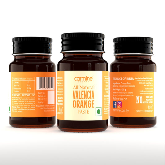 Carmine County All Natural Valencia Orange Paste 130 g