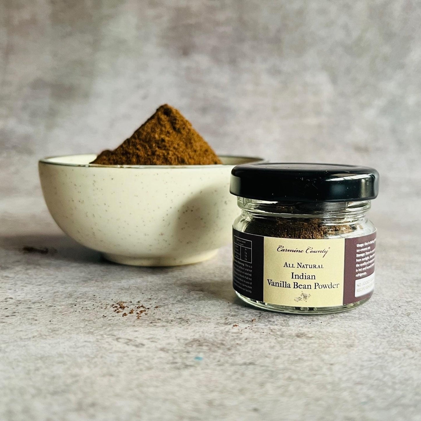 Carmine County All Natural Indian Vanilla Bean Powder 20 g