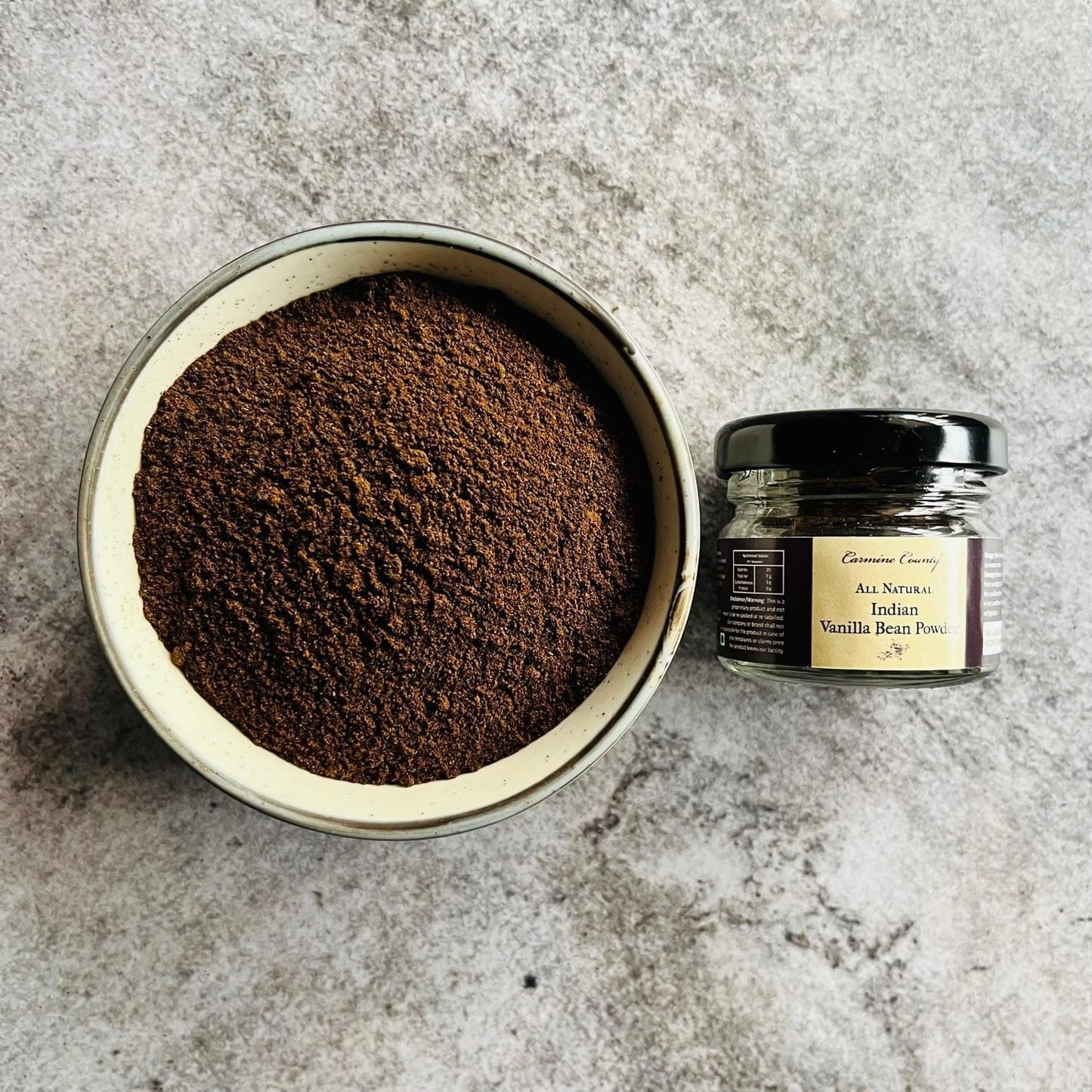 Carmine County All Natural Indian Vanilla Bean Powder 20 g