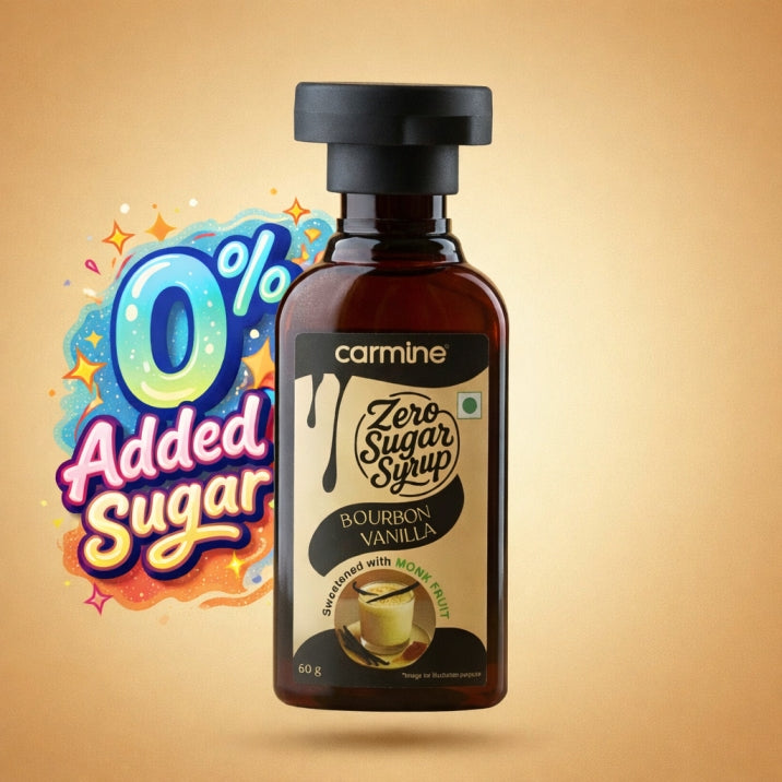 Zero Sugar Syrups - Natural, Plant-Based, Sweetened with Pure Monk Fruit, Clean Label Syrups, 60 g