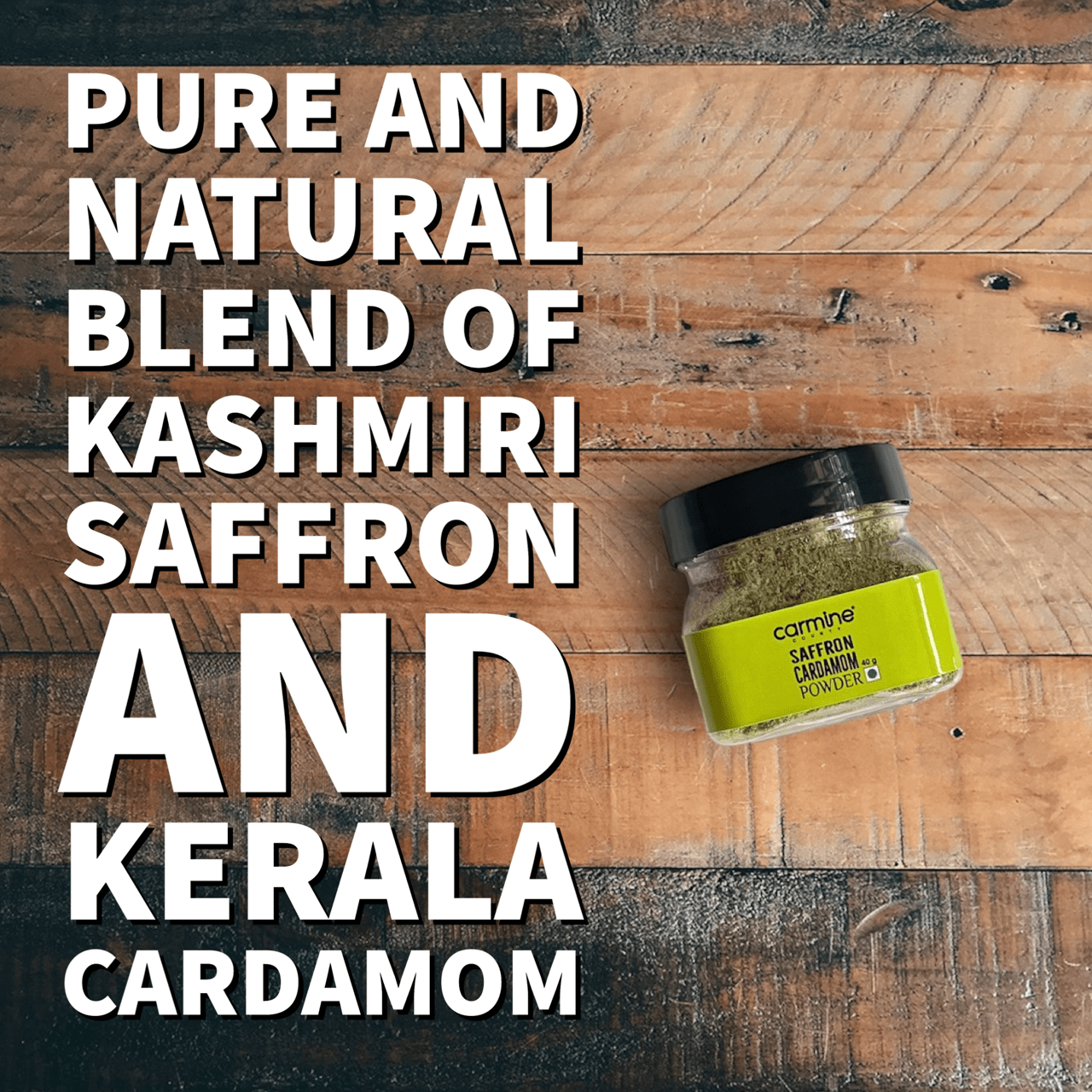 Carmine County All Natural Saffron Cardamom Powder 40 g