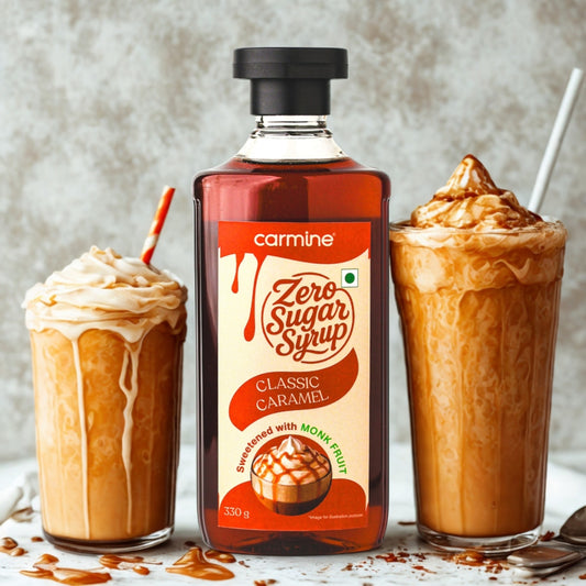 Zero Sugar Classic Caramel Syrup - Natural, Plant-Based, Sweetened with Pure Monk Fruit, Clean Label Caramel Syrup, 330 g