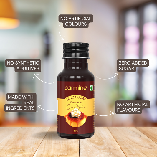 Carmine Zero Sugar Cinnamon Creme Brulee Extract, 80g