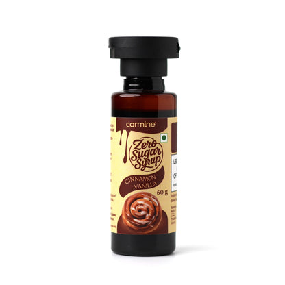 Zero Sugar Syrups - Combo of 5 Syrups (French Vanilla, Cinnamon Vanilla, Coffee Tiramisu, Rose Kulfi and Creamy Kesar Elaichi), 60 g each