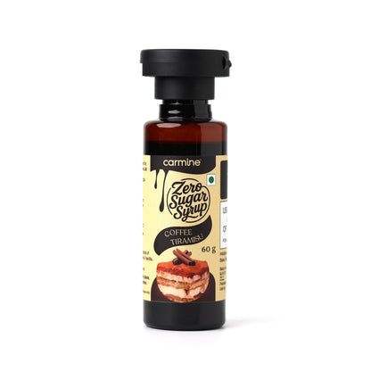 Zero Sugar Syrups - Combo of 5 Syrups (French Vanilla, Cinnamon Vanilla, Coffee Tiramisu, Rose Kulfi and Creamy Kesar Elaichi), 60 g each
