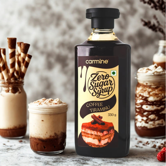 Zero Sugar Tiramisu Syrup - Natural, Plant-Based, No Artificial Sweeteners, Clean Label Dessert Syrup, 330 g