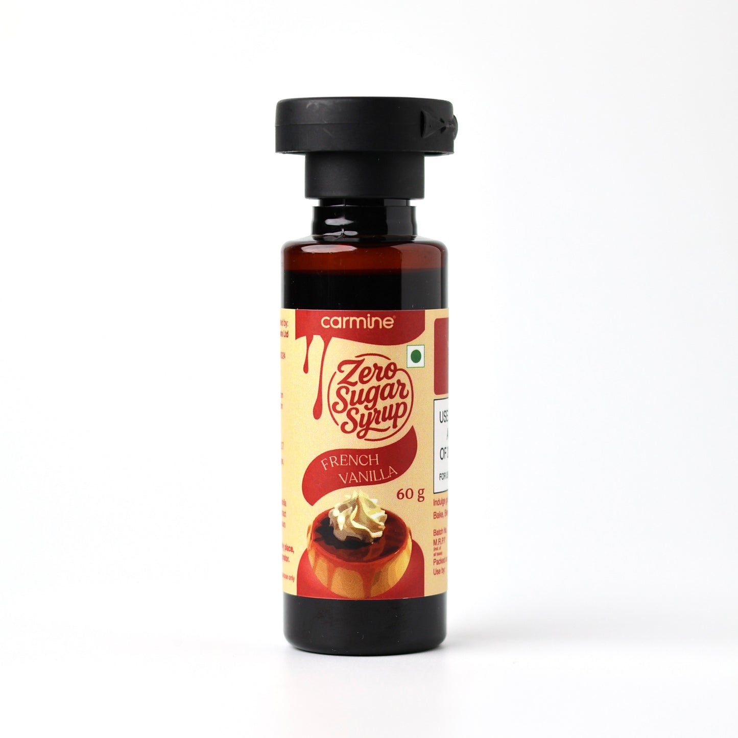 Zero Sugar Syrups - Combo of 5 Syrups (French Vanilla, Cinnamon Vanilla, Coffee Tiramisu, Rose Kulfi and Creamy Kesar Elaichi), 60 g each