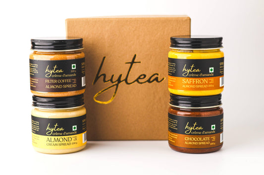 Hytea Natural Almond Cream Spreads | Combo Gift Pack of 4 Flavours | 200 g each