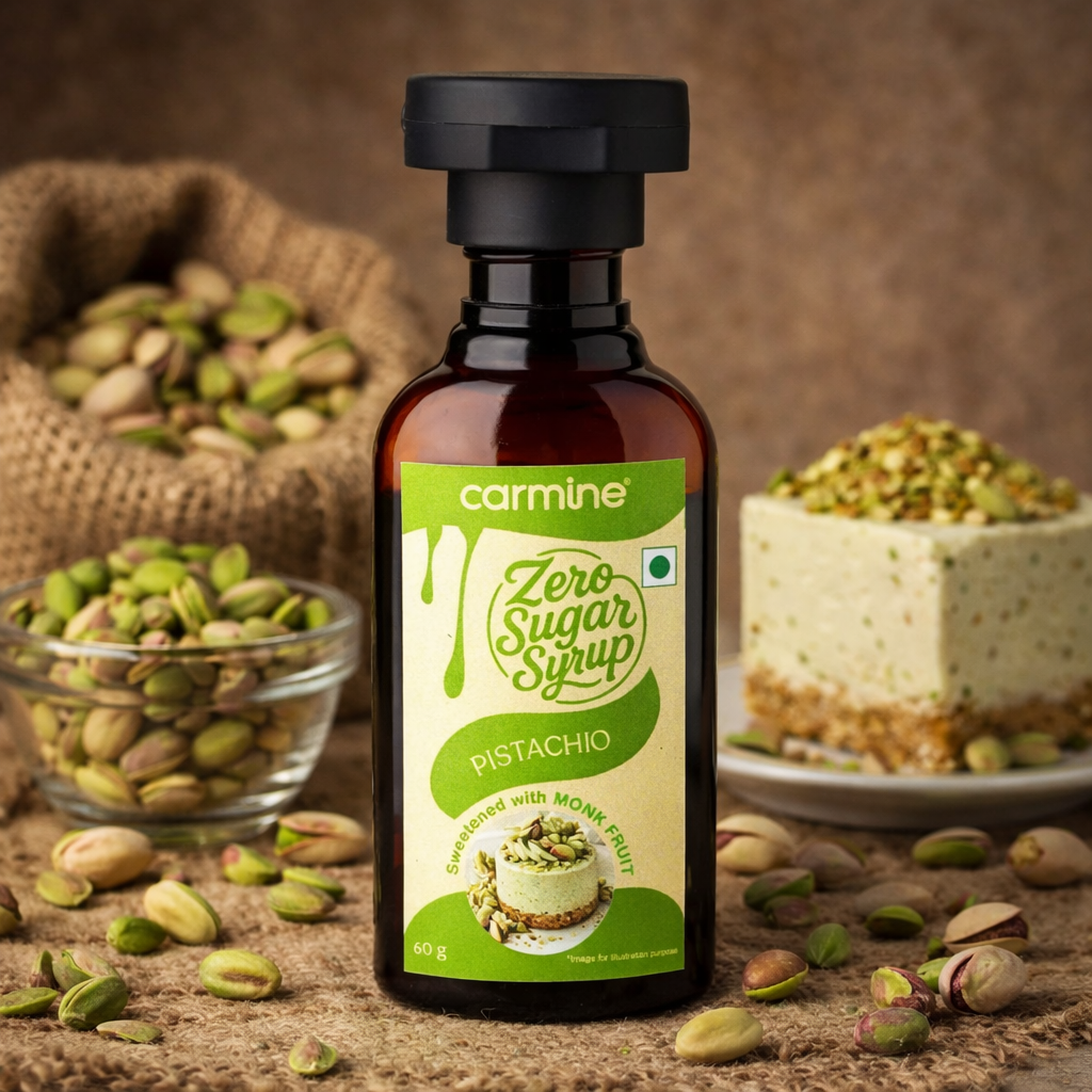 Zero Sugar Syrups - Natural, Plant-Based, Sweetened with Pure Monk Fruit, Clean Label Syrups, 60 g