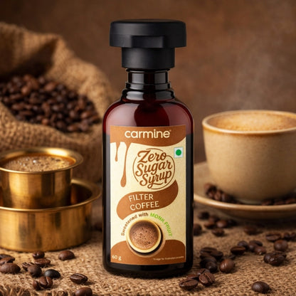 Zero Sugar Syrups - Natural, Plant-Based, Sweetened with Pure Monk Fruit, Clean Label Syrups, 60 g