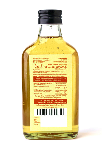 Zero Sugar Syrups | Gift Pack for Coffee and Milkshakes | Bourbon Vanilla and Orange Burst Syrup 240 g each