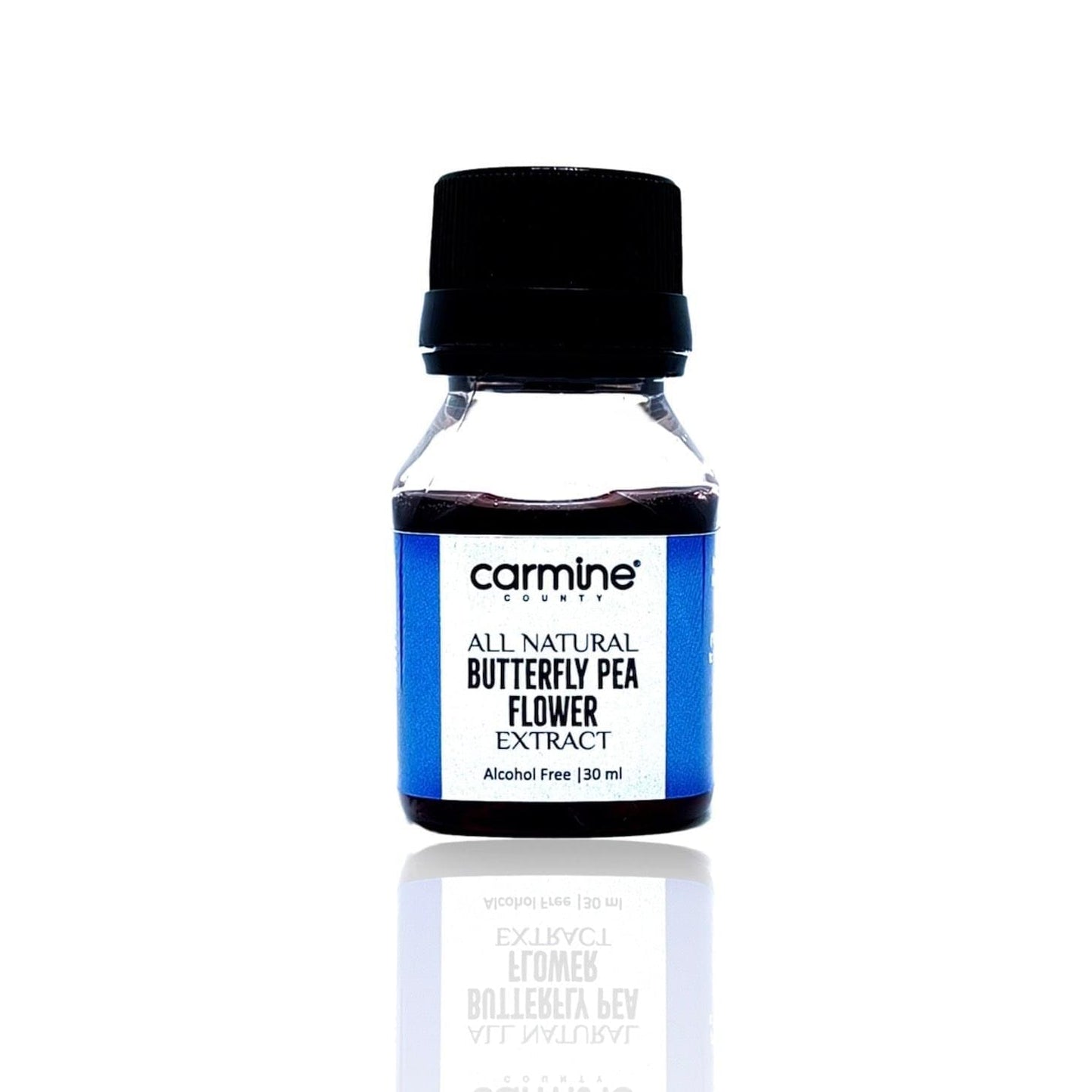 Carmine County All Natural Butterfly Pea Flower Extract 30 ml