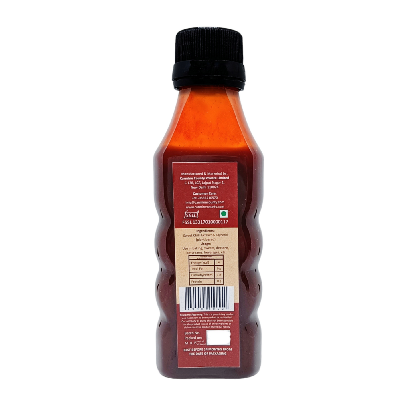 Carmine County All Natural Sweet Chilli Extract 100 ml