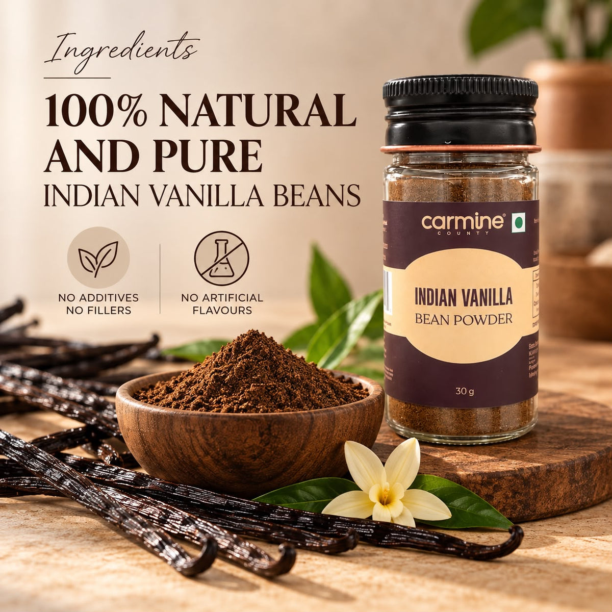 Indian Vanilla Bean Powder