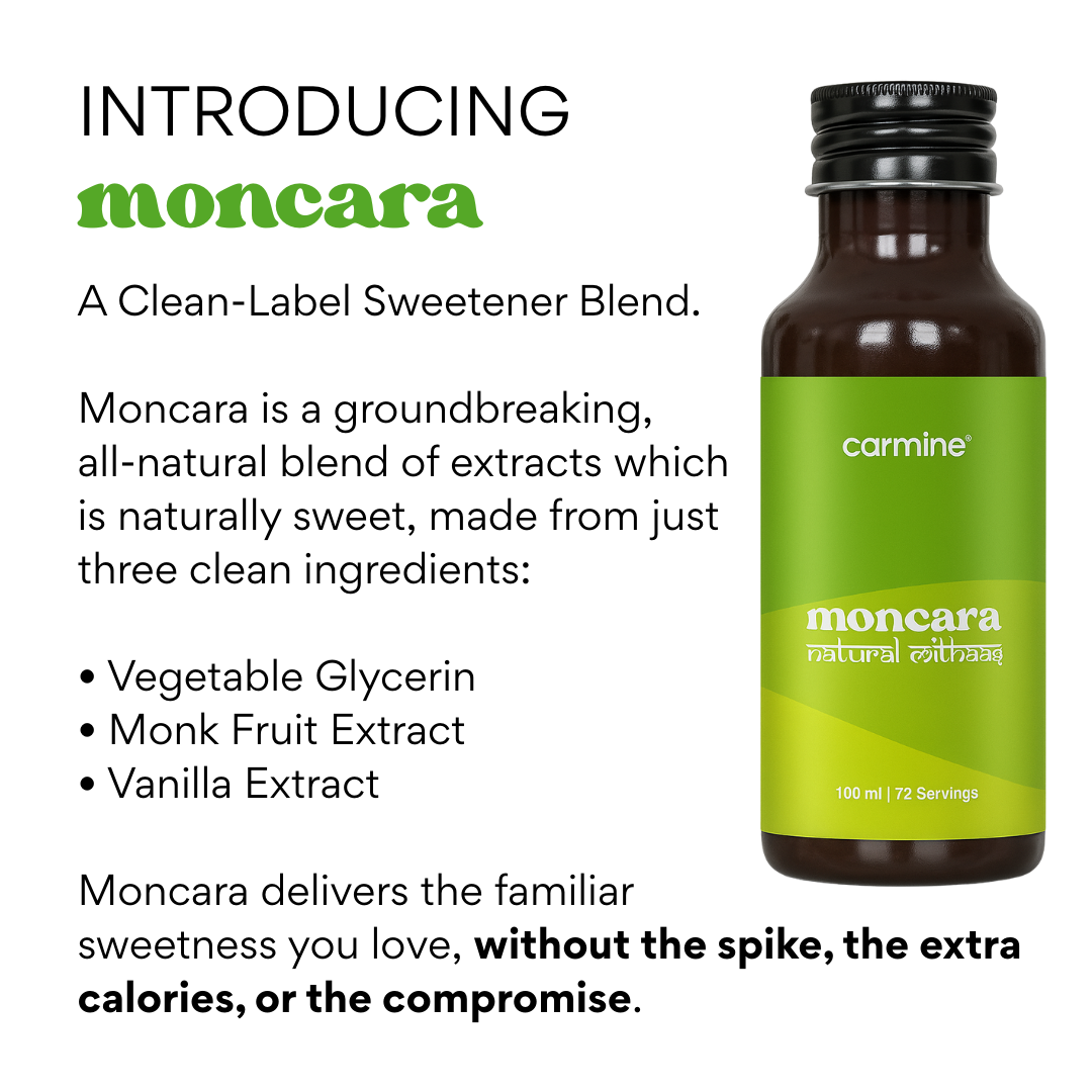 Moncara Natural Mithaas | Monk Fruit based Liquid Extract | 100% Plant-Based, Low Calorie Sugar Replacer | Zero Glycemic Index | Keto & Diabetic Friendly