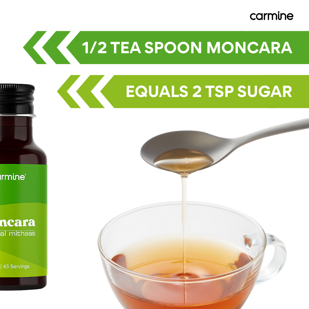 Moncara Natural Mithaas | Monk Fruit based Liquid Extract | 100% Plant-Based, Low Calorie Sugar Replacer | Zero Glycemic Index | Keto & Diabetic Friendly