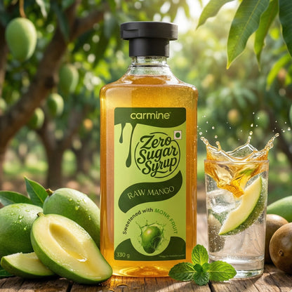 Zero Sugar Syrups - Natural, Plant-Based, Sweetened with Pure Monk Fruit, Clean Label Syrups, 330 g