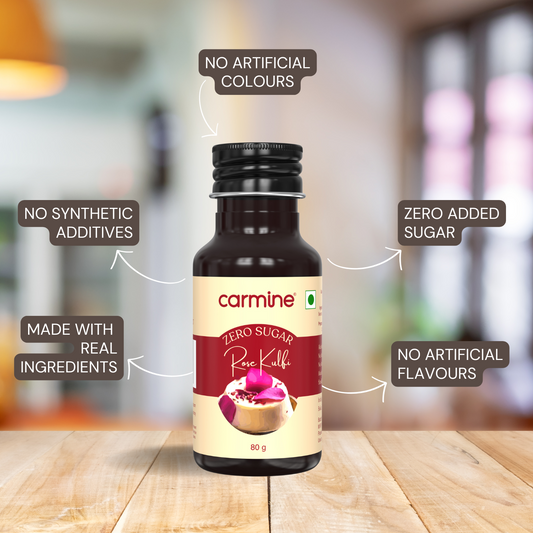 Carmine Zero Sugar Rose Kulfi Extract, 80g