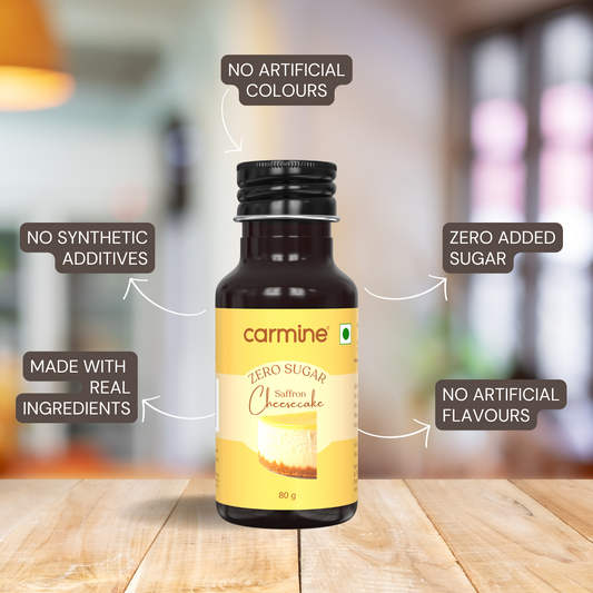 Carmine Zero Sugar Saffron Cheesecake Extract, 80g