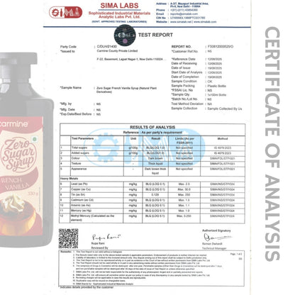 Zero Sugar Tiramisu Syrup - Natural, Plant-Based, Sweetened with Pure Monk Fruit, Clean Label Dessert Syrup, 330 g