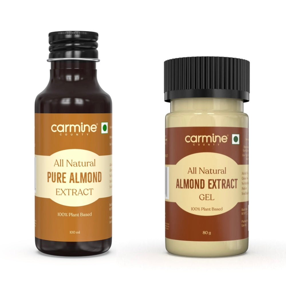 Carmine County Almond Duo: Almond Extract and Almond Gel