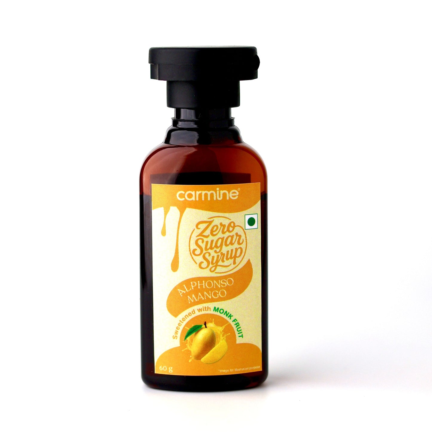 Zero Sugar Syrups - Combo of 5 Syrups (Alphonso Mango, Blueberry, Strawberry, Tropical Bliss and Rose), 60 g each