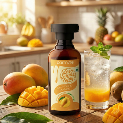 Zero Sugar Syrups - Natural, Plant-Based, Sweetened with Pure Monk Fruit, Clean Label Syrups, 60 g