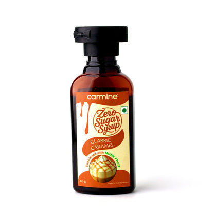 Zero Sugar Syrups - Combo of 5 Syrups (Pineapple, Tropical Bliss, Classic Caramel, Classic Chocolate and Orange Burst), 60 g each