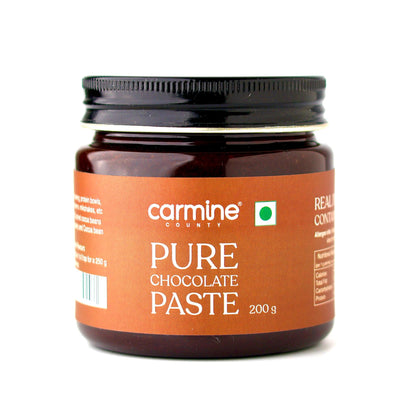 Artisanal Chocolate Paste 200g – Crafted with Barry Callebaut, No Artificial Flavours, No Added Colors, No Preservatives, Contains Crushed Cocoa Nibs