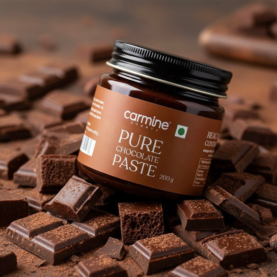 Artisanal Chocolate Paste 200g – Crafted with Barry Callebaut, No Artificial Flavours, No Added Colors, No Preservatives, Contains Crushed Cocoa Nibs