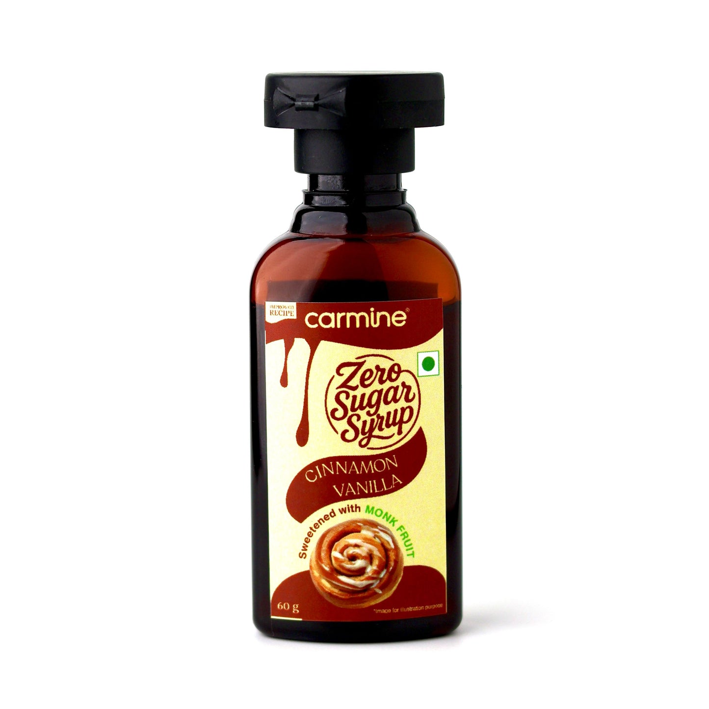 Zero Sugar Syrups - Combo of 5 Syrups (French Vanilla, Cinnamon Vanilla, Coffee Tiramisu, Rose and Lemon Lime), 60 g each