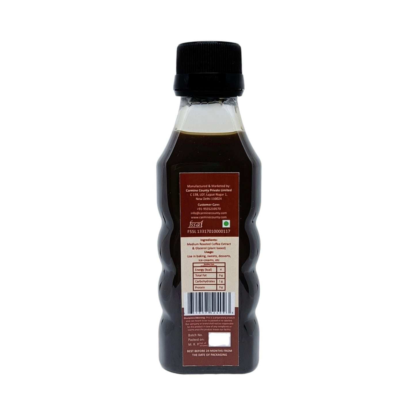 Carmine County All Natural Roasted Coffee Bean Extract 100 ml