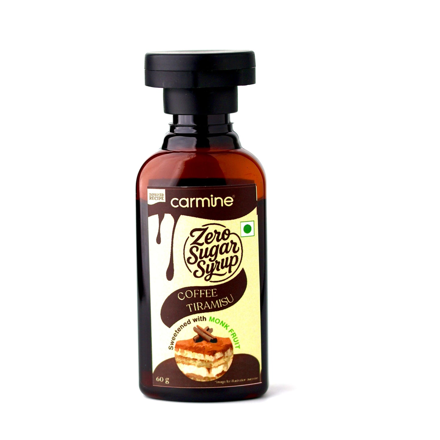 Zero Sugar Syrups - Combo of 5 Syrups (French Vanilla, Cinnamon Vanilla, Coffee Tiramisu, Rose and Lemon Lime), 60 g each