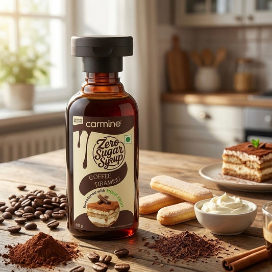 Zero Sugar Syrups - Natural, Plant-Based, Sweetened with Pure Monk Fruit, Clean Label Syrups, 60 g