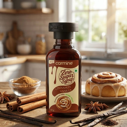 Zero Sugar Syrups - Natural, Plant-Based, Sweetened with Pure Monk Fruit, Clean Label Syrups, 60 g