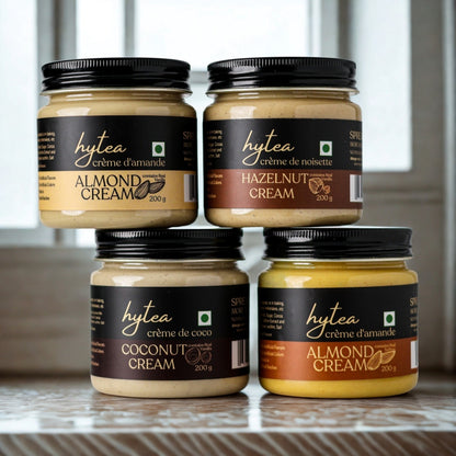 Hytea Spreadable Saffron Almond Cream 200 g, Made with Pure Cocoa Butter