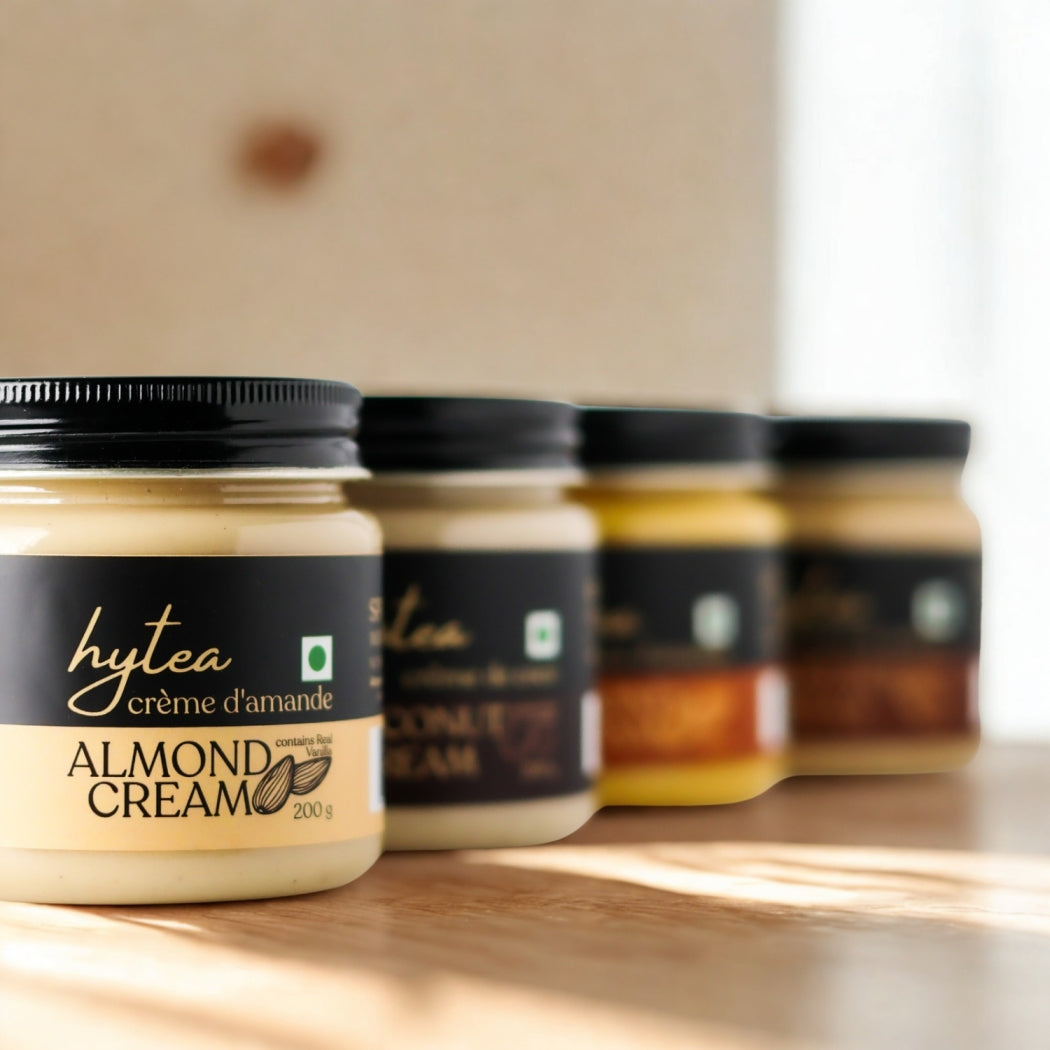 Hytea Natural Spreadable Creams | Combo Gift Pack of 4 Jars | 200 g each