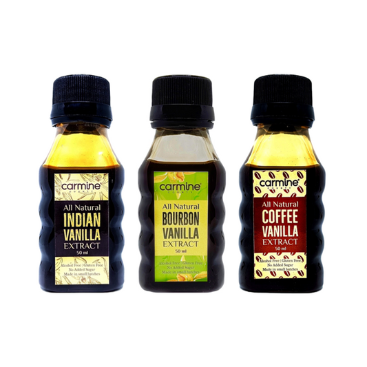 Carmine County Combo of All Natural Vanilla Extracts